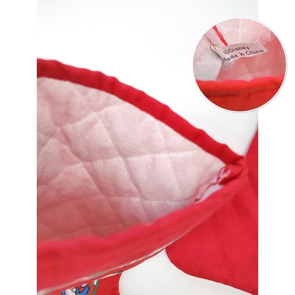 Vintage DISNEY Stocking Set Warmest Wishes Mickey Goofy Duck Christmas Kids 15" - Picture 9 of 9